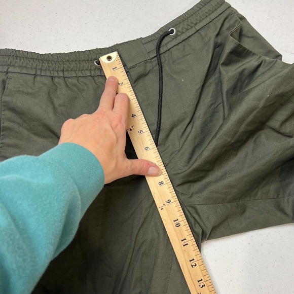 Reiss Womens Pull On Straight Leg Pants Size 28 Green High Rise Drawstring - Picture 11 of 13